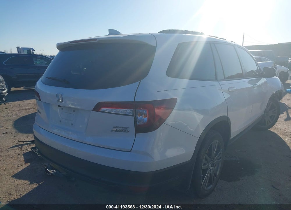 2022 HONDA PILOT VIN: 5FNYF6H38NB099307