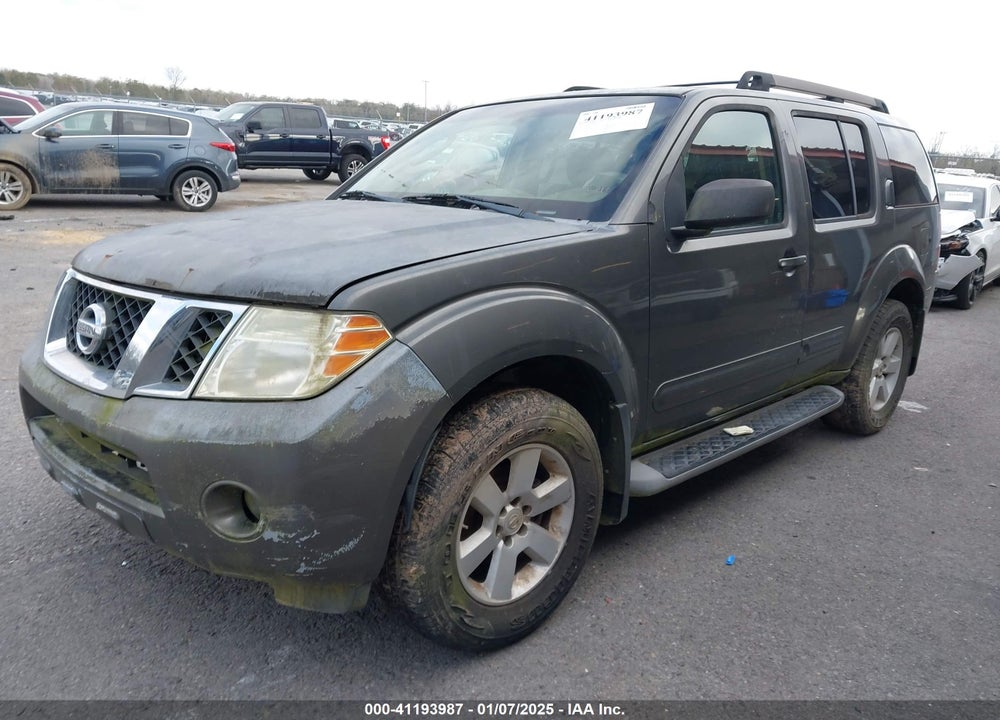 2008 NISSAN PATHFINDER SE VIN: 5N1AR18U98C631956