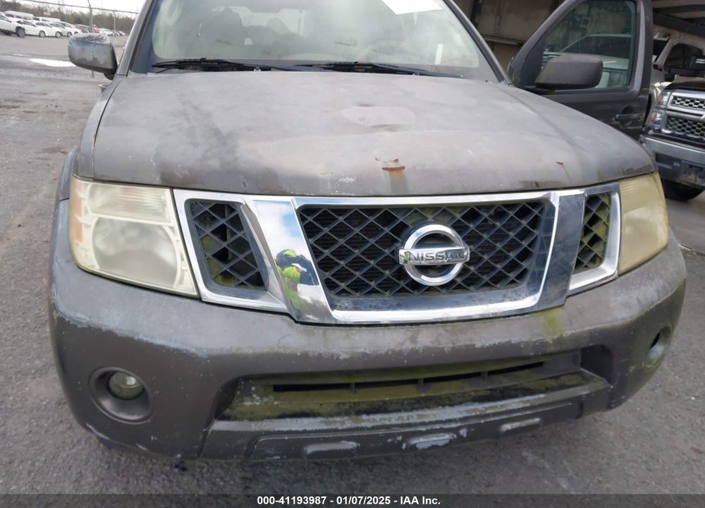2008 NISSAN PATHFINDER SE VIN: 5N1AR18U98C631956