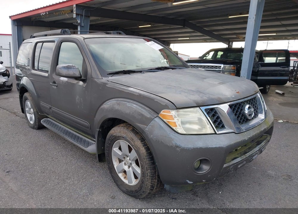 2008 NISSAN PATHFINDER SE VIN: 5N1AR18U98C631956