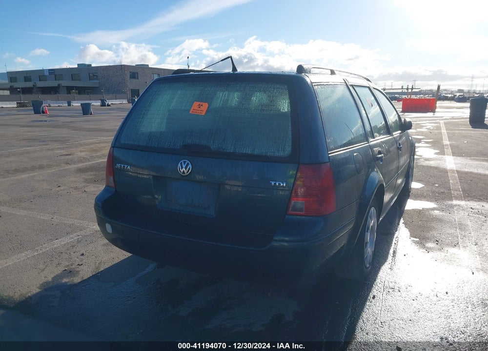 2003 VOLKSWAGEN JETTA GL TDI VIN: WVWRP61J43W119989