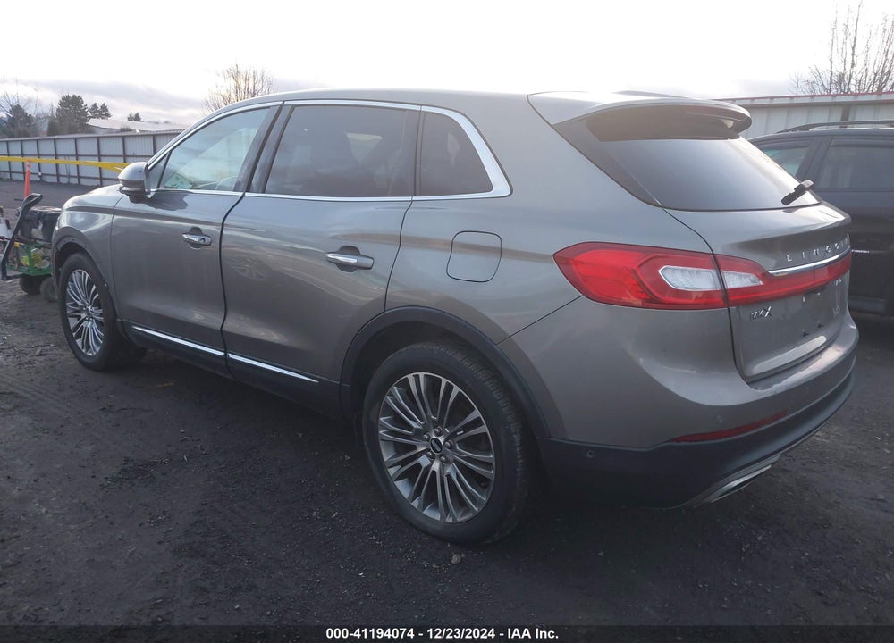 2016 LINCOLN MKX RESERVE VIN: 2LMTJ8LR9GBL56099