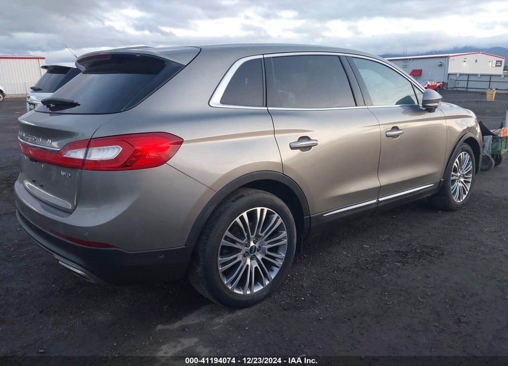 2016 LINCOLN MKX RESERVE VIN: 2LMTJ8LR9GBL56099