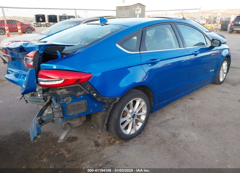 2019 FORD FUSION HYBRID VIN: 3FA6P0LU3KR108884