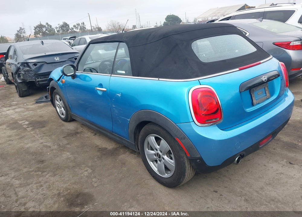 2019 MINI CONVERTIBLE VIN: WMWWG5C55K3F79238