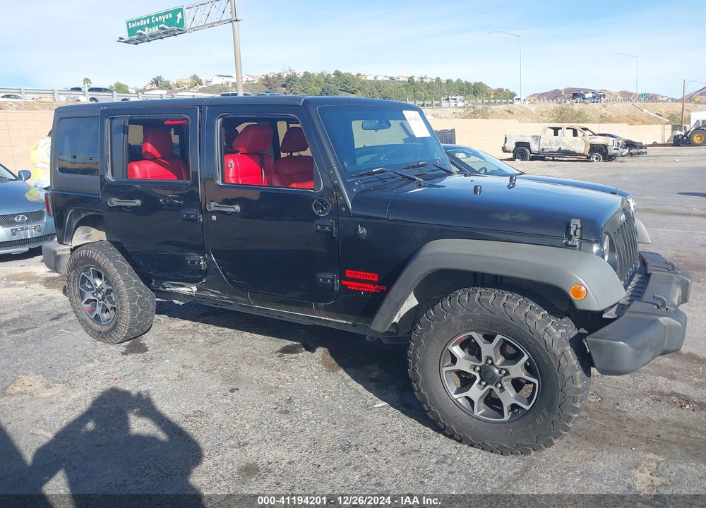 2012 JEEP WRANGLER UNLIMITED SPORT VIN: 1C4BJWDG3CL142278