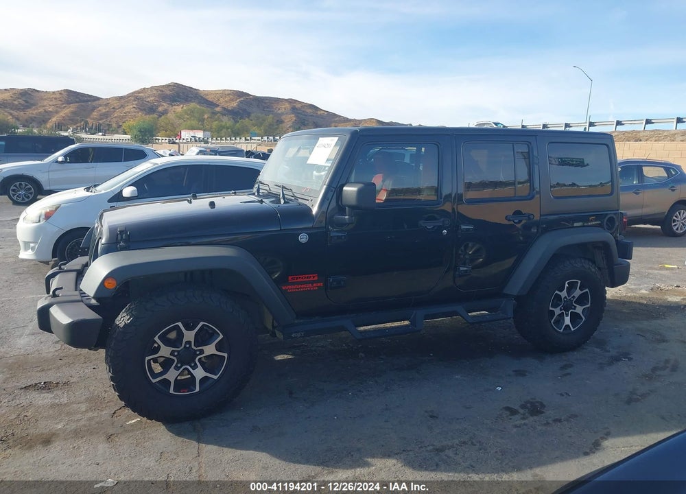2012 JEEP WRANGLER UNLIMITED SPORT VIN: 1C4BJWDG3CL142278