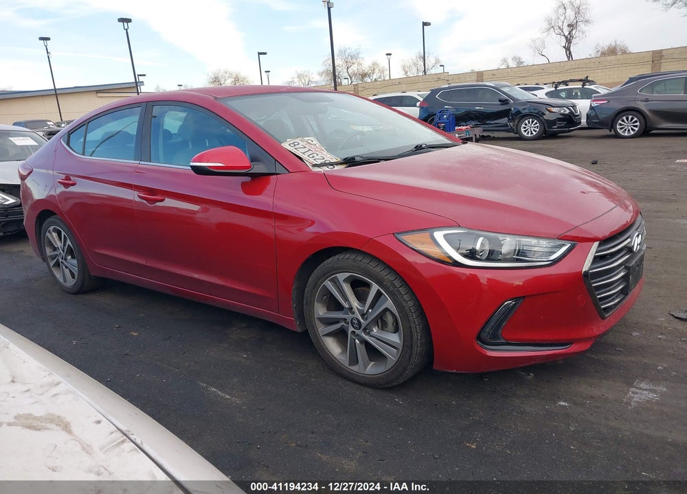 2018 HYUNDAI ELANTRA LIMITED VIN: KMHD84LF4JU698037