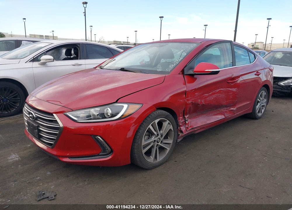 2018 HYUNDAI ELANTRA LIMITED VIN: KMHD84LF4JU698037