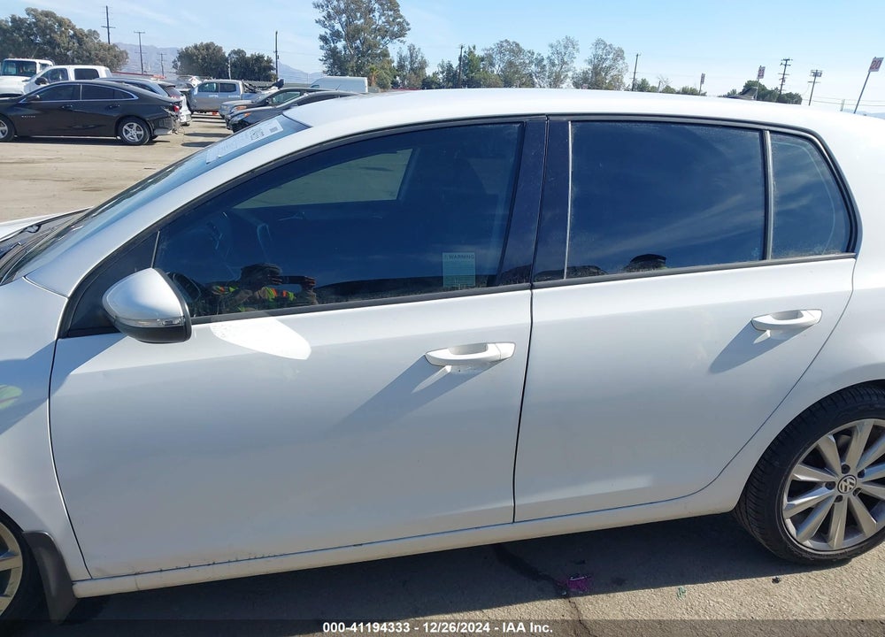2013 VOLKSWAGEN GOLF VIN: WVWDM7AJ6DW127196