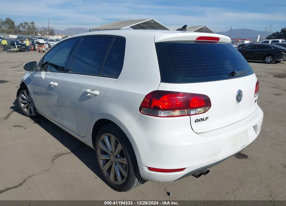 2013 VOLKSWAGEN GOLF VIN: WVWDM7AJ6DW127196