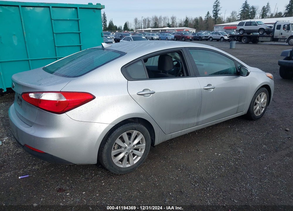 2014 KIA FORTE LX VIN: KNAFX4A67E5104461