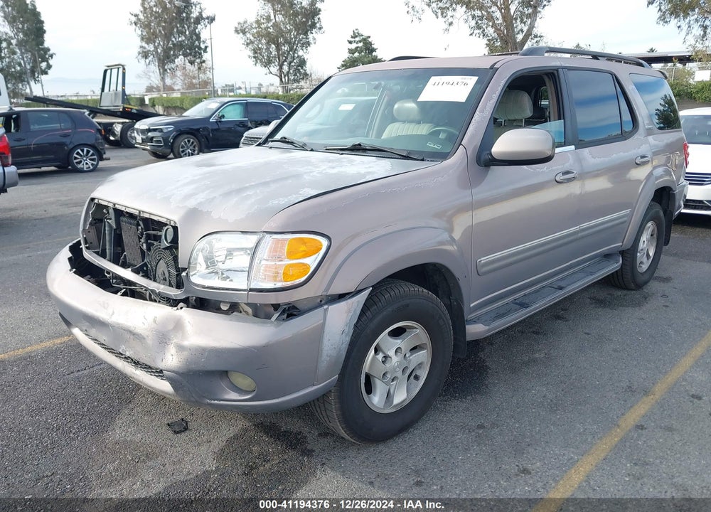 2002 TOYOTA SEQUOIA LIMITED V8 VIN: 5TDZT38A62S096410