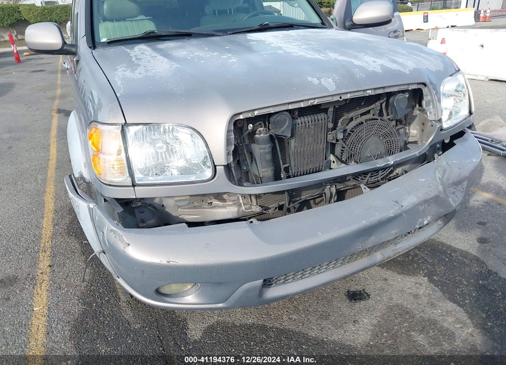 2002 TOYOTA SEQUOIA LIMITED V8 VIN: 5TDZT38A62S096410