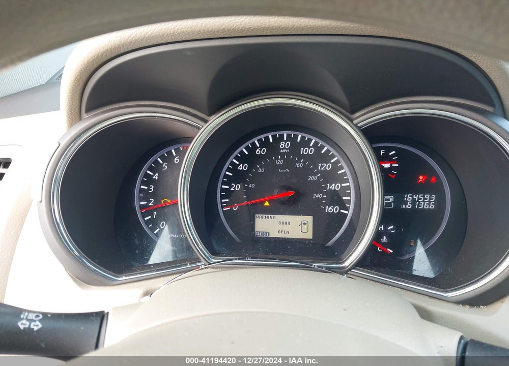 2012 NISSAN MURANO S VIN: JN8AZ1MUXCW102666