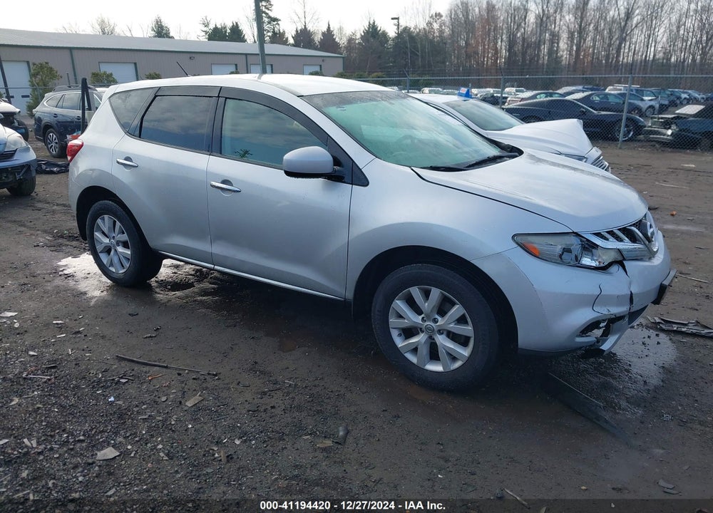 2012 NISSAN MURANO S VIN: JN8AZ1MUXCW102666