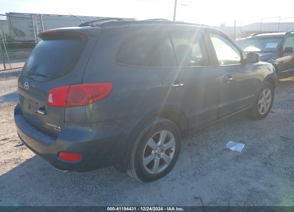 2007 HYUNDAI SANTA FE LIMITED/SE VIN: 5NMSH13E37H104040
