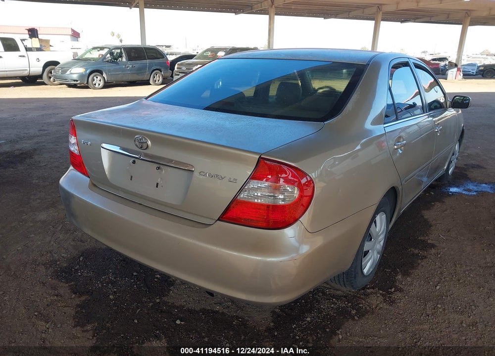 2004 TOYOTA CAMRY LE VIN: 4T1BE32K94U368472