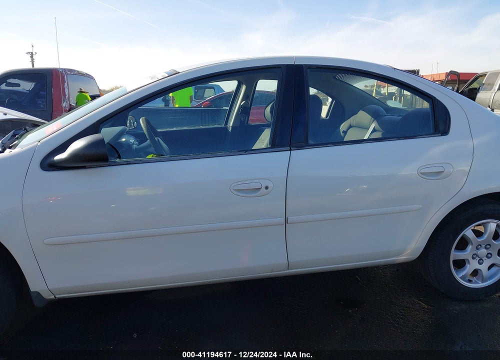 2005 DODGE NEON SXT VIN: 1B3ES56C45D160186