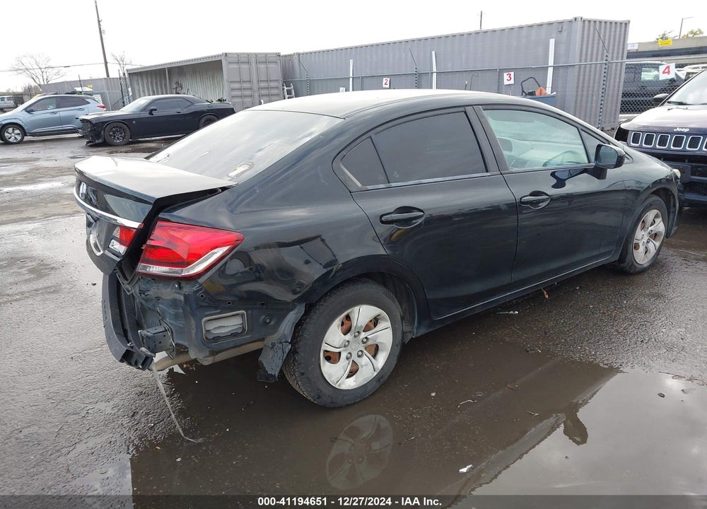 2014 HONDA CIVIC LX VIN: 19XFB2F59EE239600