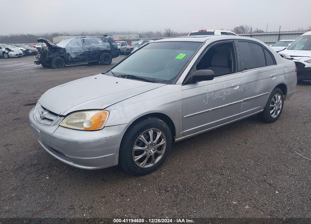 2001 HONDA CIVIC EX VIN: 1HGES257X1L052965