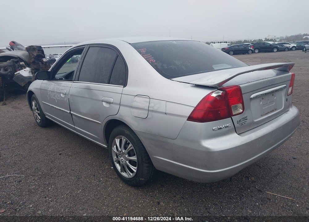 2001 HONDA CIVIC EX VIN: 1HGES257X1L052965