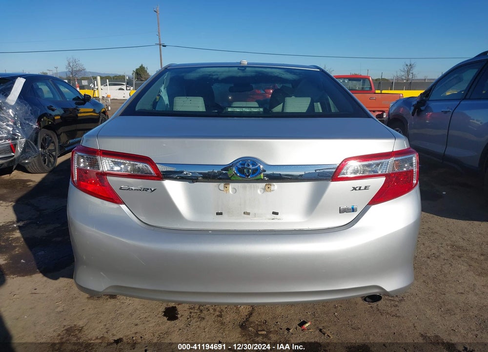 2013 TOYOTA CAMRY HYBRID XLE VIN: 4T1BD1FK4DU095233
