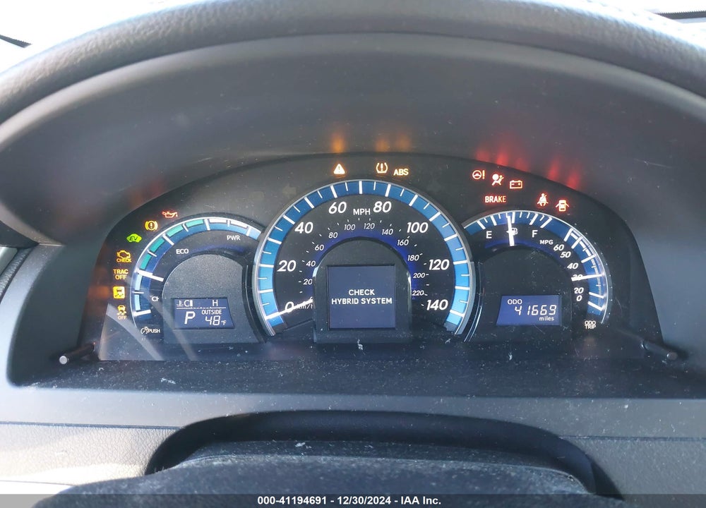 2013 TOYOTA CAMRY HYBRID XLE VIN: 4T1BD1FK4DU095233