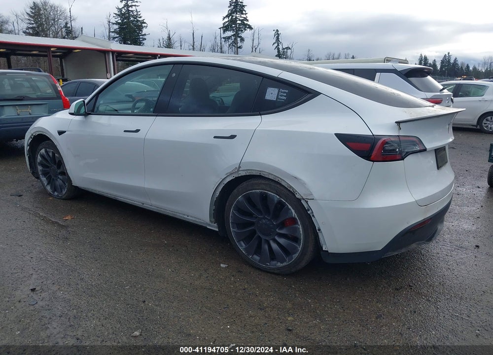 2021 TESLA MODEL Y PERFORMANCE DUAL MOTOR ALL-WHEEL DRIVE VIN: 5YJYGDEF0MF182809
