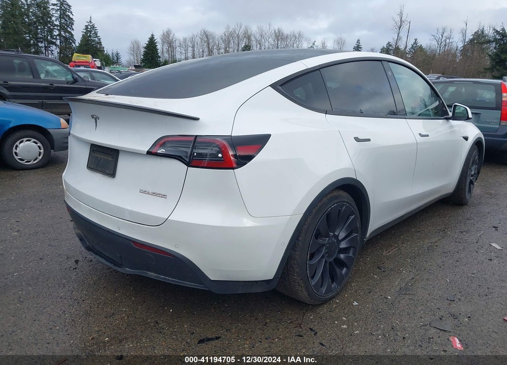 2021 TESLA MODEL Y PERFORMANCE DUAL MOTOR ALL-WHEEL DRIVE VIN: 5YJYGDEF0MF182809