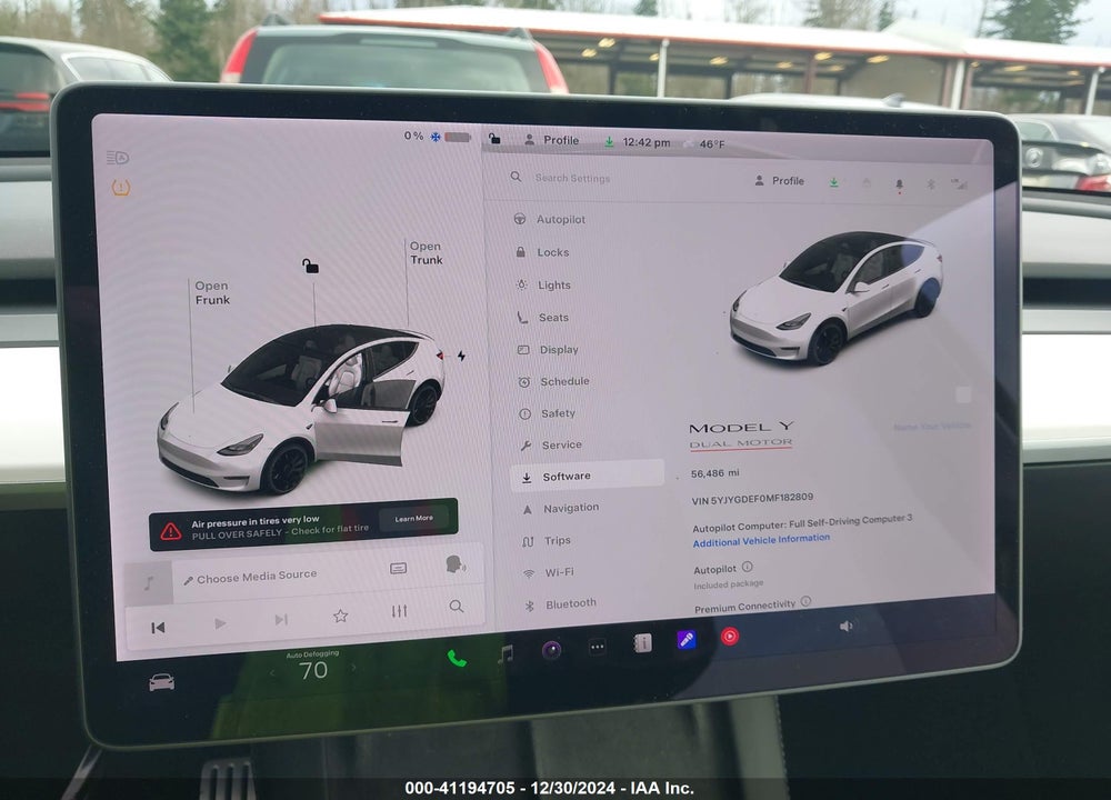 2021 TESLA MODEL Y PERFORMANCE DUAL MOTOR ALL-WHEEL DRIVE VIN: 5YJYGDEF0MF182809