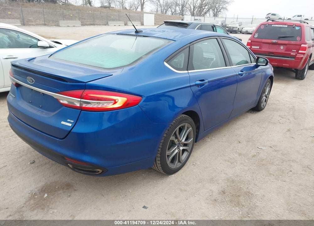 2017 FORD FUSION SE VIN: 3FA6P0H99HR299224