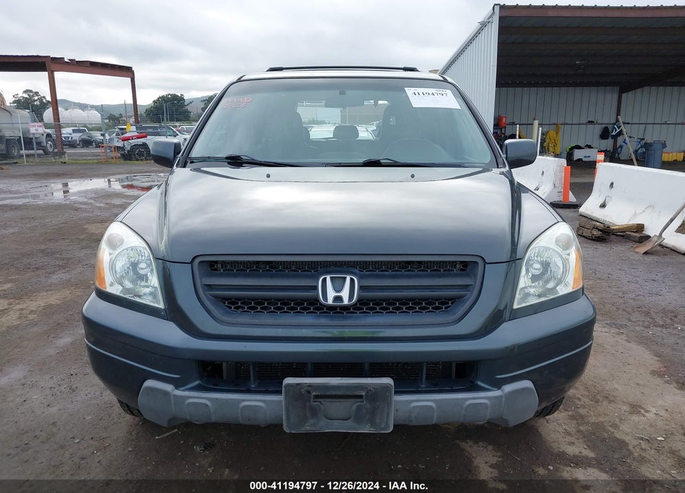 2005 HONDA PILOT EX-L VIN: 2HKYF18775H522854