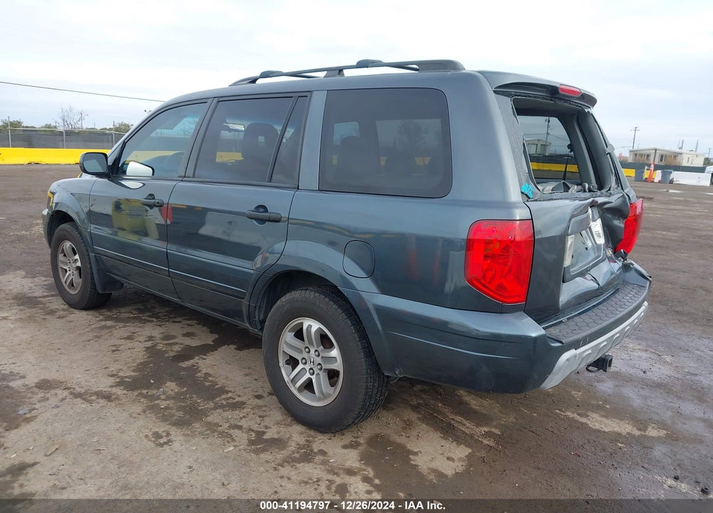 2005 HONDA PILOT EX-L VIN: 2HKYF18775H522854