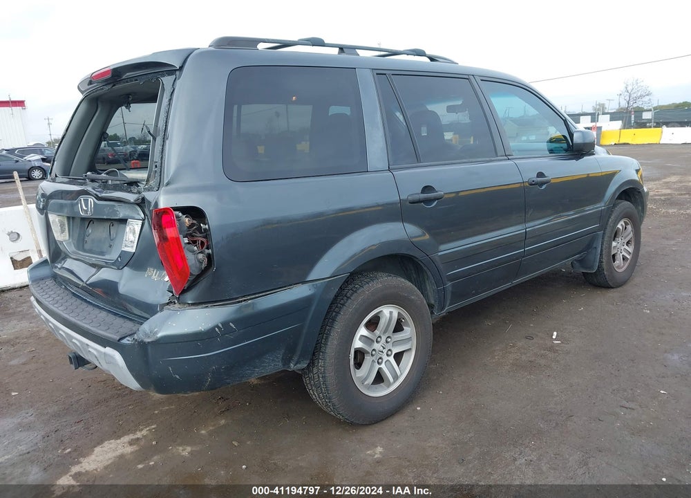 2005 HONDA PILOT EX-L VIN: 2HKYF18775H522854