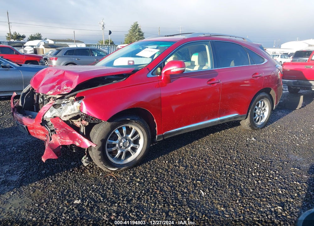 2012 LEXUS RX 350 VIN: JTJBK1BA9C2445227