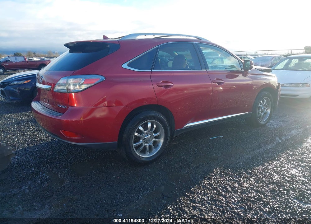 2012 LEXUS RX 350 VIN: JTJBK1BA9C2445227