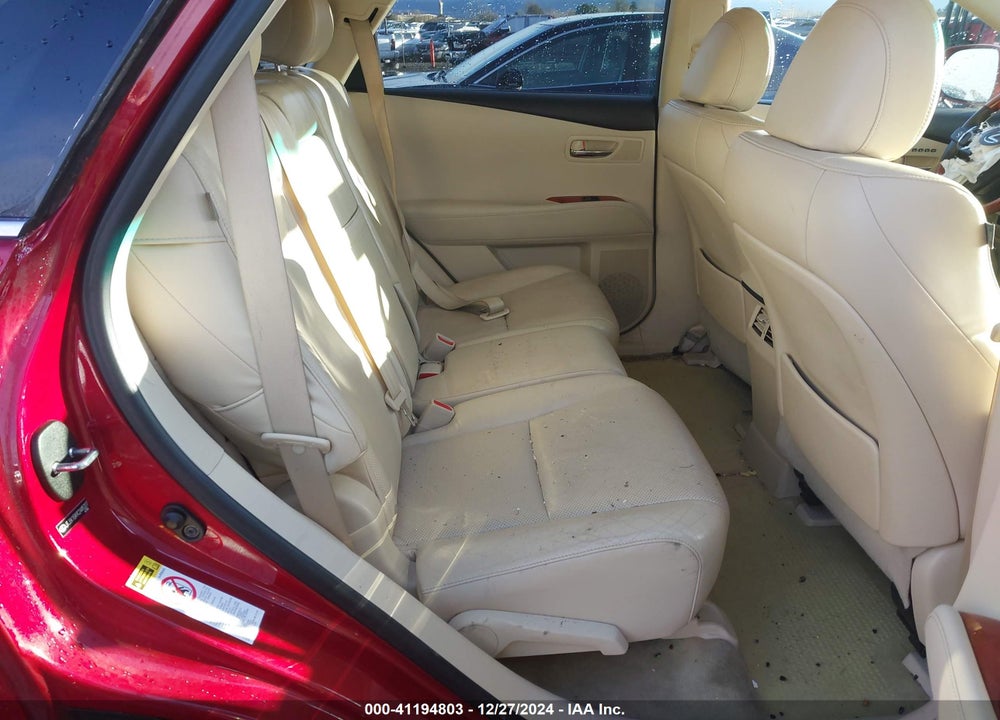 2012 LEXUS RX 350 VIN: JTJBK1BA9C2445227