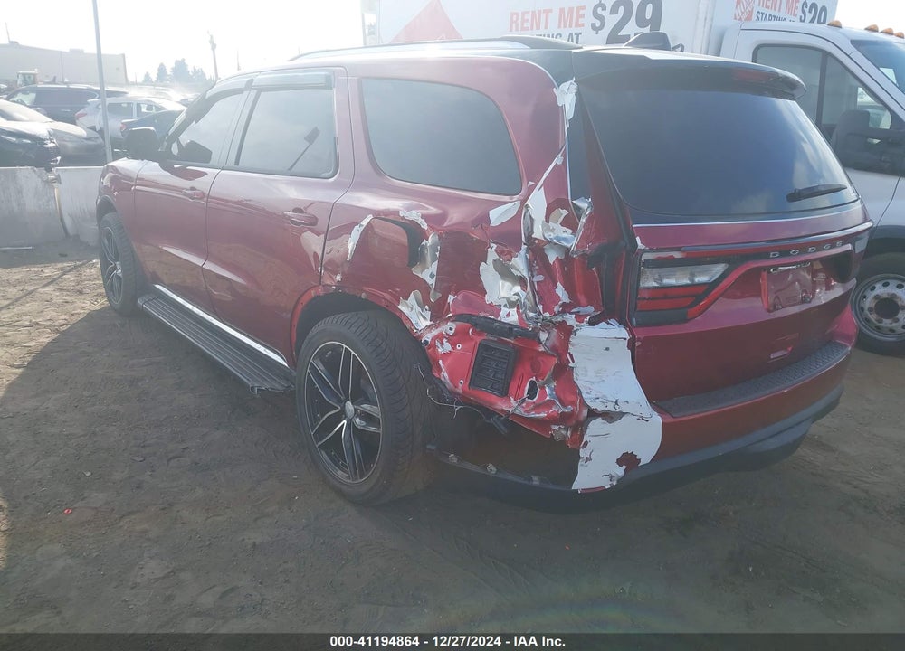 2015 DODGE DURANGO SXT VIN: 1C4RDHAG6FC760172