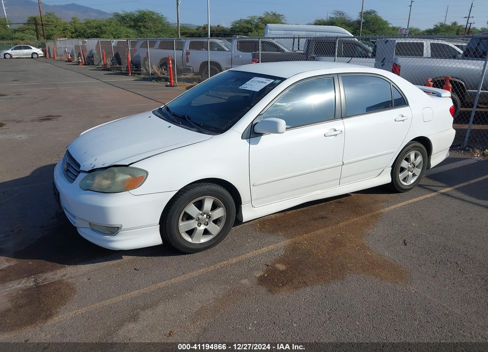2003 TOYOTA COROLLA S VIN: 1NXBR32EX3Z129896