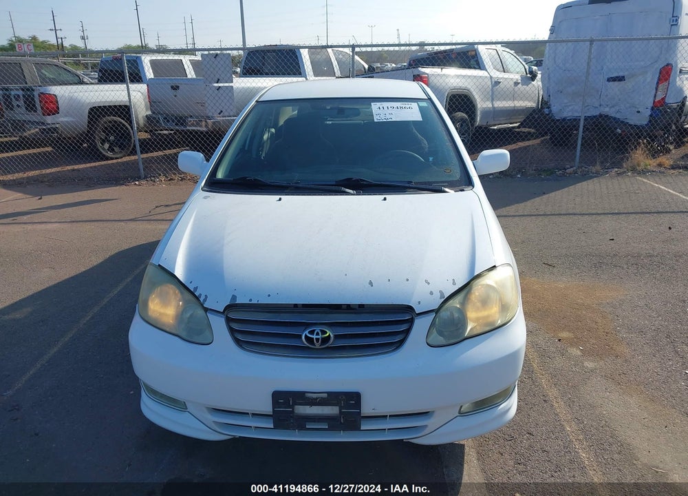 2003 TOYOTA COROLLA S VIN: 1NXBR32EX3Z129896