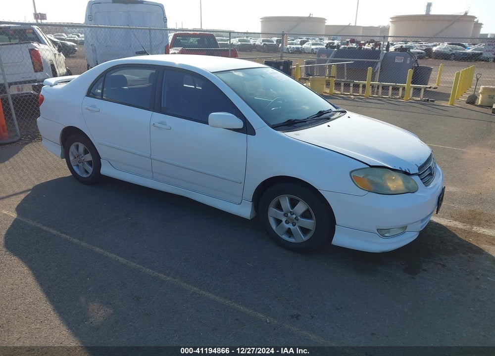 2003 TOYOTA COROLLA S VIN: 1NXBR32EX3Z129896