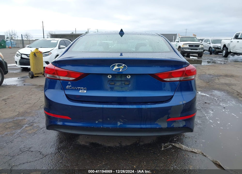 2017 HYUNDAI ELANTRA SE VIN: 5NPD74LF0HH160740