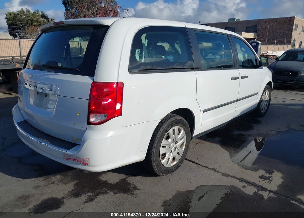 2014 DODGE GRAND CARAVAN VIN: 2C4RDGBG3ER249341