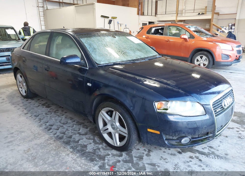 2007 AUDI A4 2.0T VIN: WAUDF98E07A112030