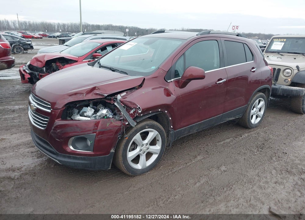 2016 CHEVROLET TRAX LTZ VIN: 3GNCJRSB8GL238163