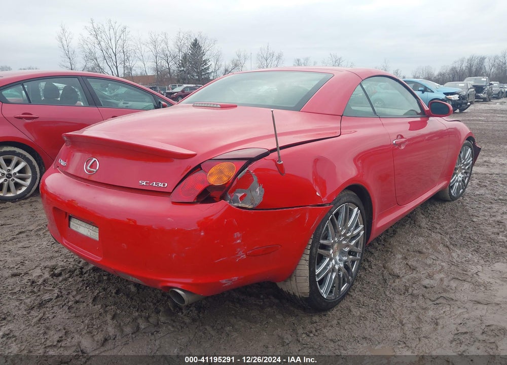2002 LEXUS SC 430 VIN: JTHFN48YX20006371