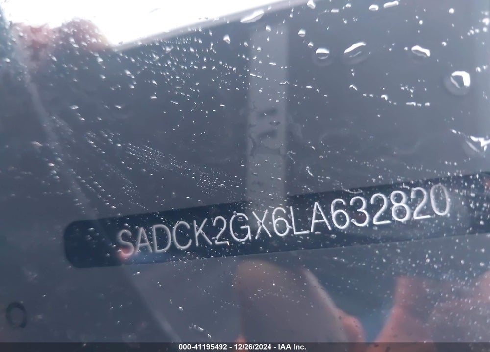 2020 JAGUAR F-PACE VIN: SADCK2GX6LA632820
