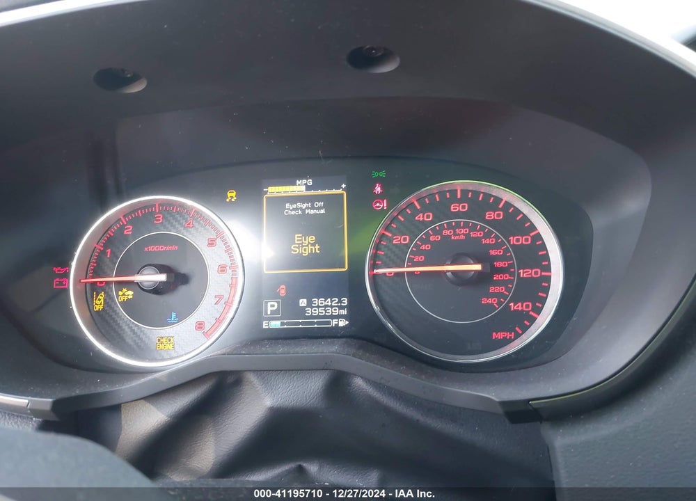 2019 SUBARU IMPREZA 2.0I SPORT VIN: 4S3GTAM6XK3722457