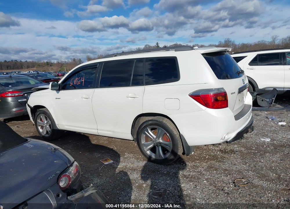 2009 TOYOTA HIGHLANDER SPORT VIN: JTEES43A892138331